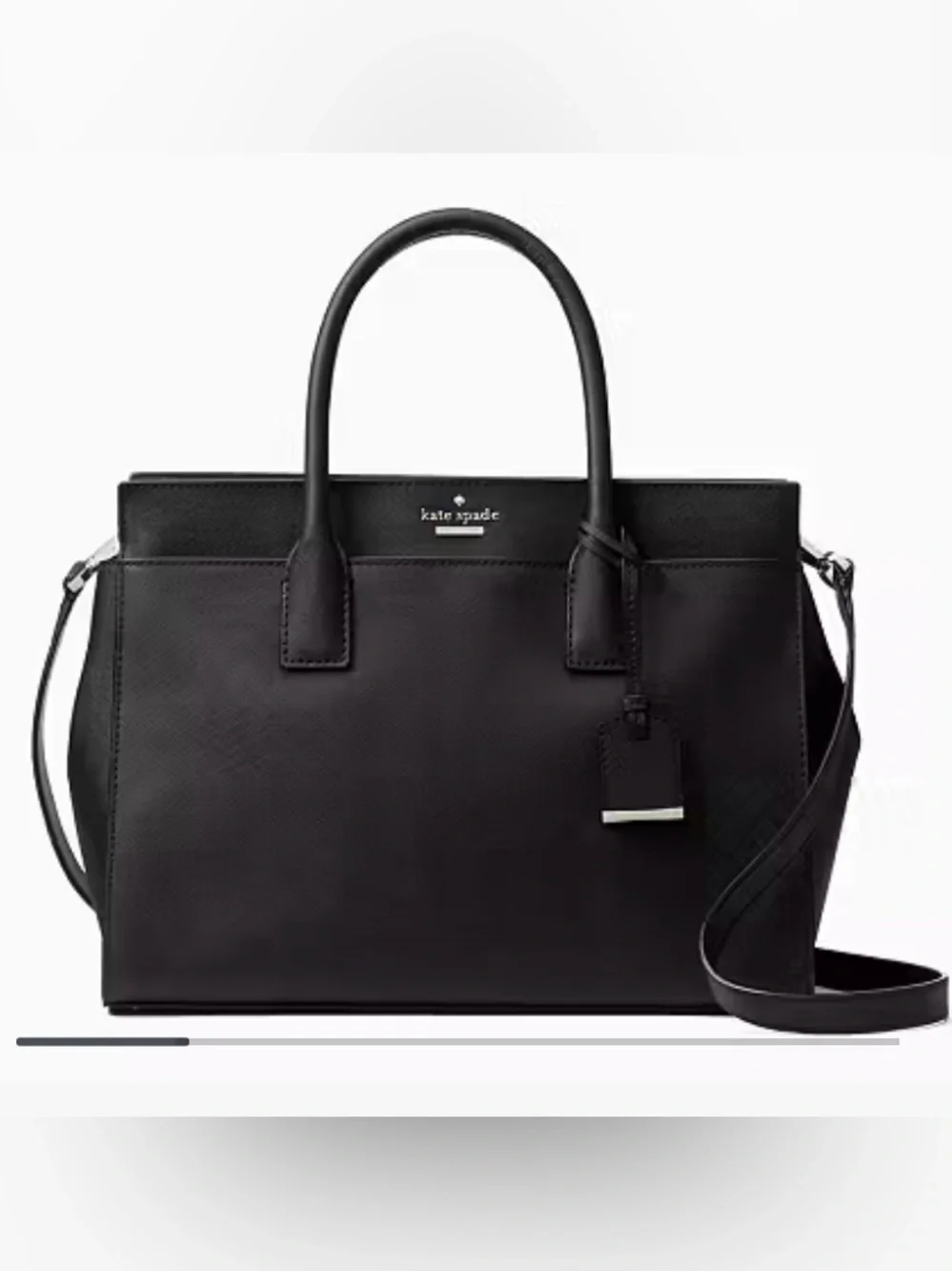 Kate Spade Cameron Street Candace Large Leather Black Satchel Purse